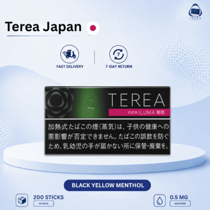 IQOS TEREA Black Yellow Menthol Japan